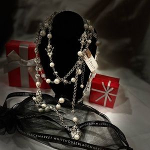 White house black market long necklace